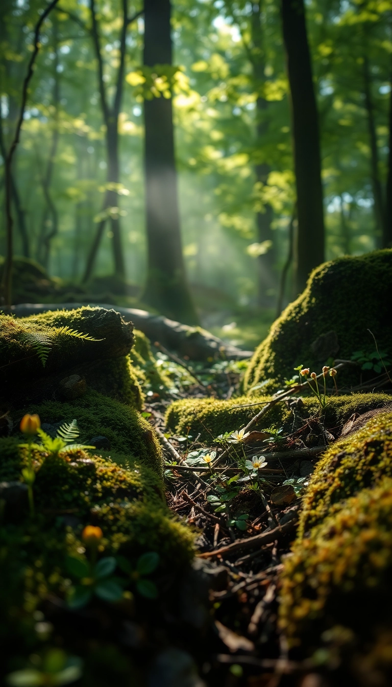 Best Breathtaking Spring Forest Floor Phone Scenic Wallpaper